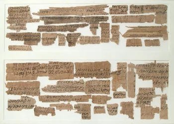 Fragments de papyrus, copte, 7ème siècle