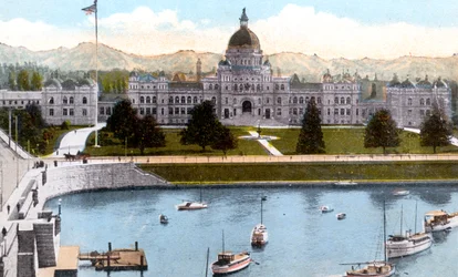 Bâtiments du Parlement, Victoria, Colombie-Britannique, Canada, c1900s