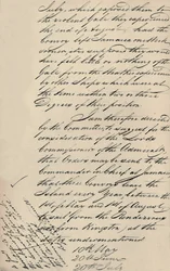 Partie de lettre datée du 31 décembre 1806 de Lloyds à l