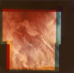Partie du Grand Canyon, Vallis Marineris, sur Mars, 1976