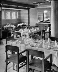 Partie du salon à manger touristique, 1935