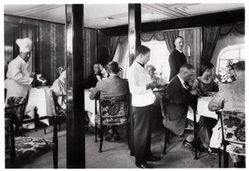 Salle à manger des passagers, Zeppelin LZ 127 Graf Zeppelin, 1933