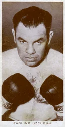 Paulino Uzcudun, boxeur espagnol, 1938
