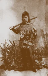 Pavel Gerdt en Prince Siegfried dans le Ballet Le Lac des cygnes, Saint-Pétersbourg, 1895