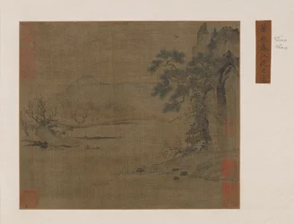 Pavillon sur la rivière de printemps, dynastie Ming ou Qing