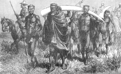 Messagers de paix de Cetewayo, vers 1880