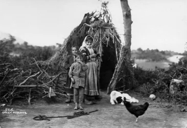 Paysans, Grèce, années 1920-1930