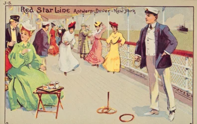 Jeu de palets à bord d