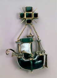 Pendentif en forme de navire, début XVIe siècle