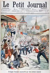 Personnes sous protection française massacrées par des soldats siamois, Siam, 1903