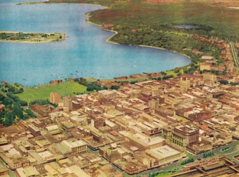 Perth vue du ciel, vers 1947