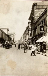 Rue Petrovka, Moscou, URSS, années 1920