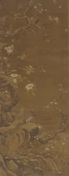 Faisans et fleurs de prunier enneigées, dynastie Ming ou Qing