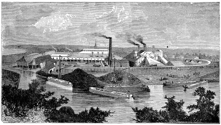 Phoenix Iron and Bridge Works, Phoenixville, Pennsylvanie, USA, 1873