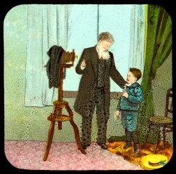 Photographe et enfant, XIXe siècle