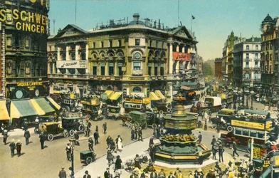 Piccadilly Circus, Londres, vers 1910