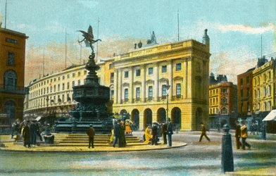 Piccadilly Circus, Londres, vers 1910