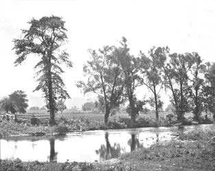 Vue pittoresque près de Schooleys Mount, New Jersey, USA, vers 1900