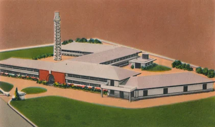 Usine de cigarettes Pielroja, Colombian Tobacco Co. Inc., Barranquilla, vers 1940