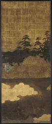 Pins, eau et nuages, période Edo, XVIIe siècle