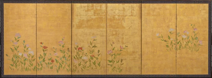 Coquelicots roses et rouges, période Edo, 1615-1868