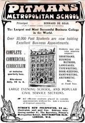 École métropolitaine de Pitman, 1906
