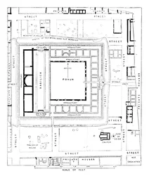 Plan du Forum, Silchester, 1902