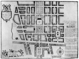 Plan du domaine de Lord Harley, Londres, 1907