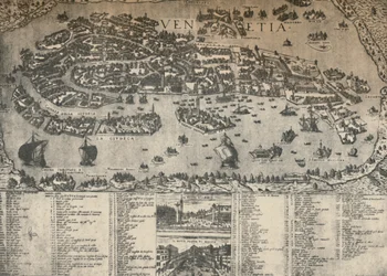 Plan de Venise, vers 1590, 1925