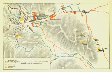 Plan de la bataille de Sekigahara, 21 octobre 1600, 1903