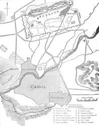 Plan des cantonnements de Sherpur