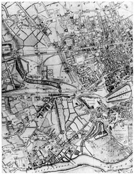 Plan de la paroisse de St Georges, Hanover Square, Londres, 1907