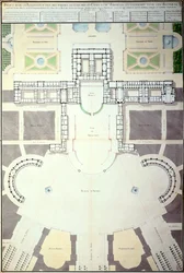 Plans pour la transformation de Versailles, France
