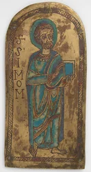 Plaque de Saint Simon, allemand, 12e siècle