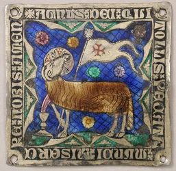 Plaque avec Agnus Dei, catalan, XIVe siècle