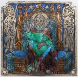 Plaque avec le Christ en majesté, catalan, 14ème siècle