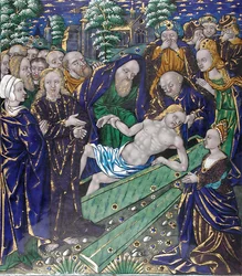 Plaque avec la Résurrection de Lazare, français, première moitié du 16ème siècle