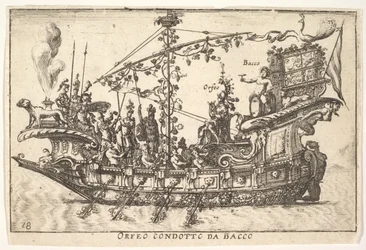 Orphée conduit par Bacchus, de la série La magnificence..., 1664.