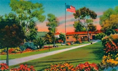 Place où le premier drapeau américain en Californie a été levé en 1846. San Diego, Californie, c194