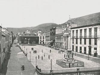 Plaza de la Candelaria, Santa Cruz de Tenerife, Canaries, Espagne, 1895