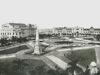 Plaza de la Victoria, Buenos Aires, Argentine, 1895