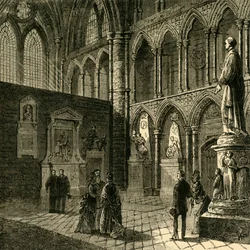 Coin des poètes, abbaye de Westminster, 1881