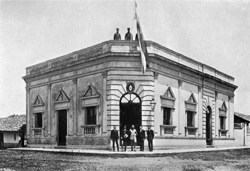 Bureau du magistrat de police, Carapeguá, Paraguay, 1911