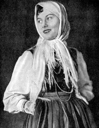 Femme polonaise en costume traditionnel, 1936