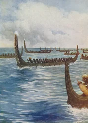 Canoës de guerre polynésiens