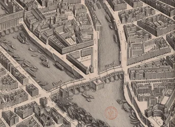 Pont Neuf. Plan de Paris, dit Turgot