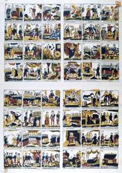 Vue populaire espagnole de la vie de Napoléon, 19ème siècle
