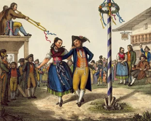 Festivités populaires, milieu du XIXe siècle