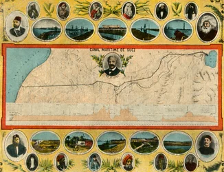 Port-Saïd - Le plan du canal, vers 1918-1939