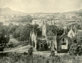 Port Arthur. Vue vers l